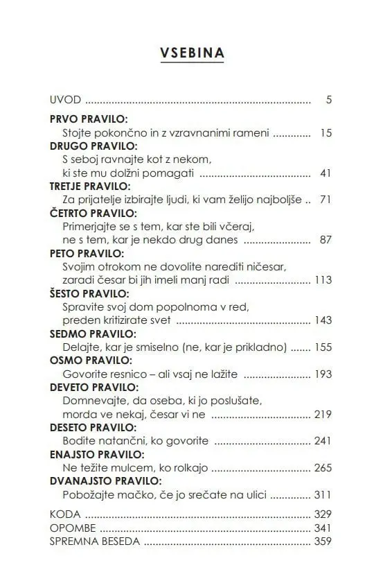 12 pravil za življenje - slika 2