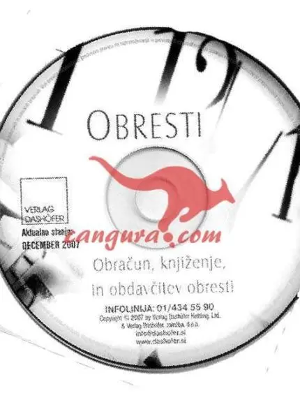 Obresti - Obračun, knjiženje, in obdavčitev obresti - CD