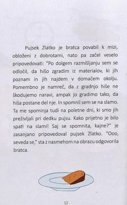 O pujsku, ki je zgradil hišico iz slame - slika 2