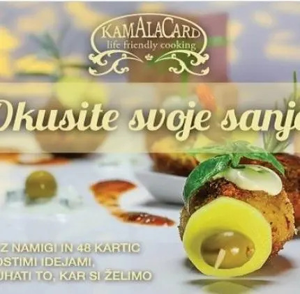 Okusite svoje sanje - knjižica z namigi in 48 kartic s preprostimi idejami, kako skuhati to kar si želimo