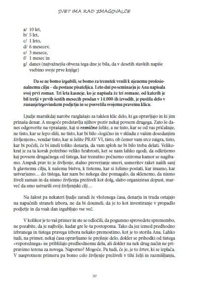 .Svet ima rad zmagovalce in nima časa za poražence (Zbirka Neskončnost) - slika 16
