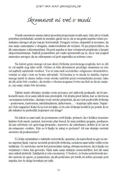 .Svet ima rad zmagovalce in nima časa za poražence (Zbirka Neskončnost) - slika 9
