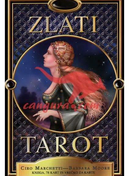Zlati tarot (78 kart + priročnik + vrečka za kart)