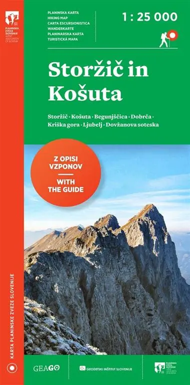 Storžič in Košuta - 1 : 25.000