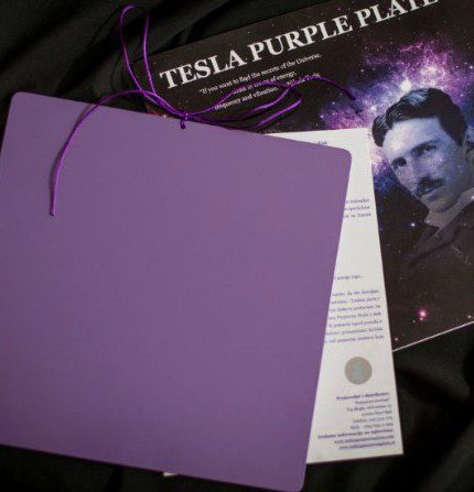 Velika Teslova purpurna plošča 18,9x18,9 cm