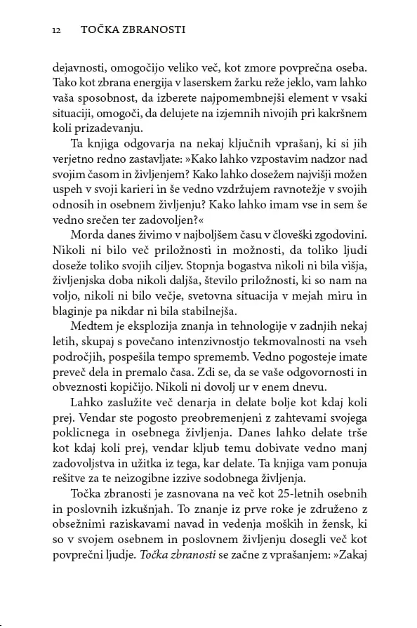Točka zbranosti - Preizkušen sistem, kako poenostavite svoje življenje, podvojite svojo učinkovitost in dosežete vse svoje cilje - slika 9