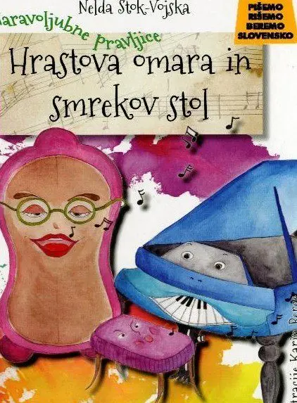 Hrastova omara in smrekov stol