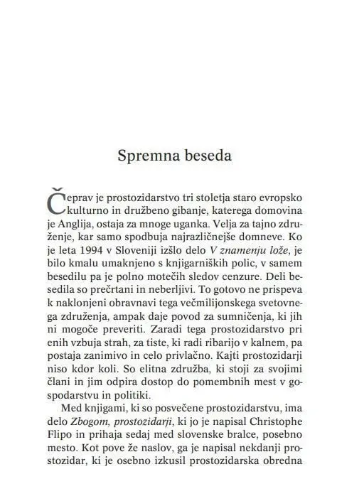 Zbogom, prostozidarji - slika 2