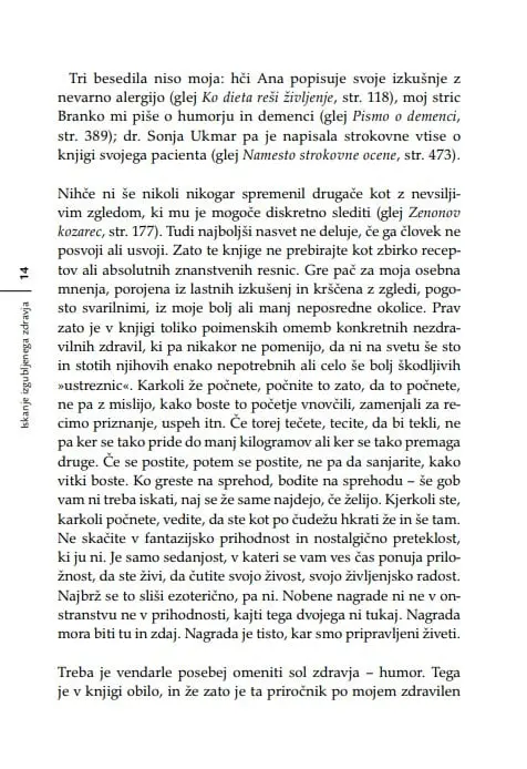 Iskanje izgubljenega zdravja: za vse, ki bi se radi ognili belih halj, belih receptov, belih laži, bele žene in črnih misli - slika 36
