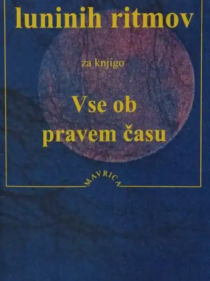 Koledarji luninih ritmov za knjigo Vse o pravem času (2025-2028), Knjigarna Cangura