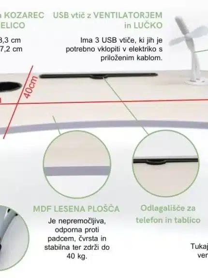 LapOffice BELA mizica z USB vtičem, Knjigarna Cangura