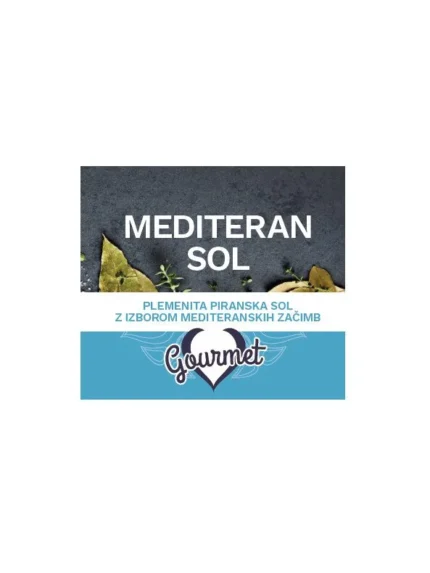 MEDITERAN SOL – Nandy5 sol z zelišči in začimbami 100g, Knjigarna Cangura