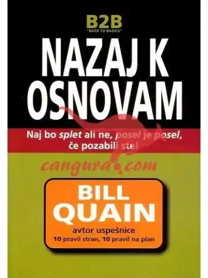 Nazaj k osnovam – Dr. Bill Quain, Knjigarna Cangura